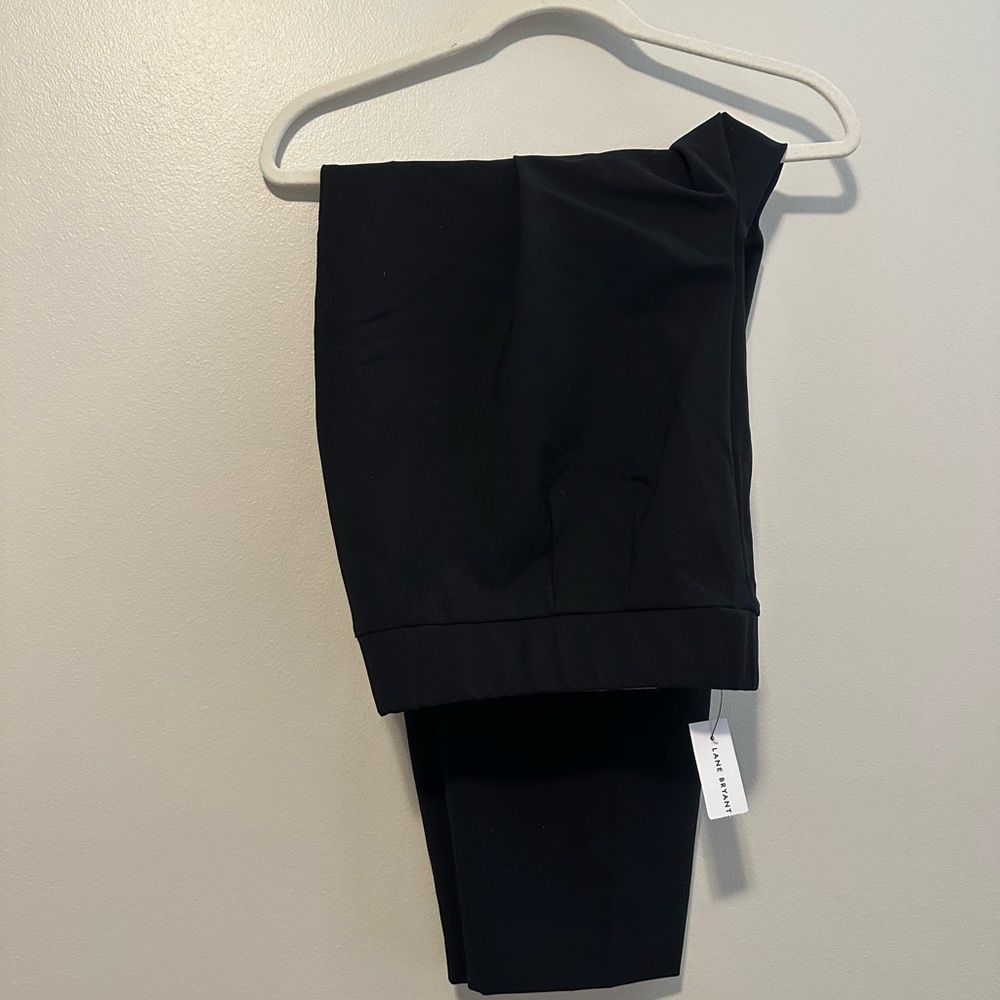 NEW Lane Bryant Black Mid-Rise Ankle Pants Slacks Size 20